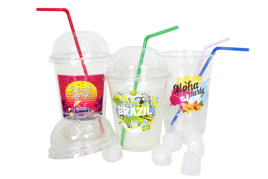Custom printed plastic cups