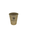 Customized printed 1 color single wall KRAFT paper cups 6 oz