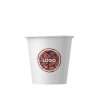 Custom disposable paper cups 4 oz with logo from 100 pcs in 24h, design online