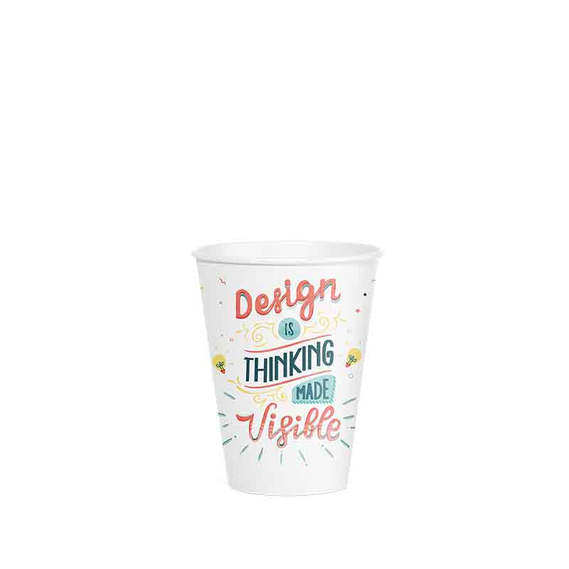 Paper cups with digital printing min. 5000 pcs